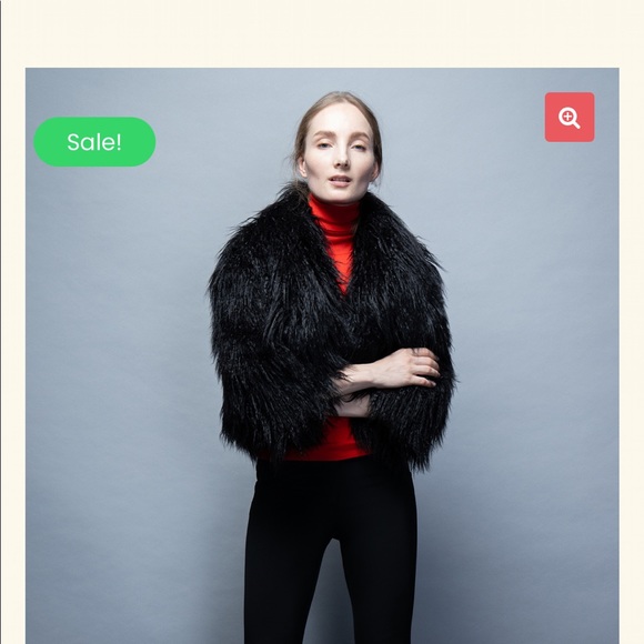 NONAT Fashionable Faux fur jacket - Picture 1 of 6